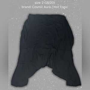 NWT Cosmic Aura Black Asymmetrical Midi Skirt